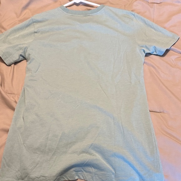 Sky Green Crew Neck T-Shirt with pocket - Picture 4 of 4